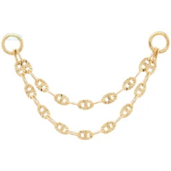 "Starburst" Chain Attachment In Gold -Starfire – Body Jewelry 42108 HialeahFineJewelryStarburstChainAttachmentinGoldSingleYellowGoldDouble25mm. b1dc2ba5 6cf3 4c44 9a99 2915777af253