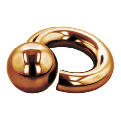 Titanium Screw-On Ball Ring - Bronze