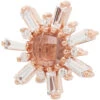 "Elaine" Threaded End In Gold With Rose Cut Oregon Sunstone, White Sapphire & Diamonds -Starfire – Body Jewelry 42110 BodyVision BVLAElaineThreadedEndinGoldwithRoseCutOregonSunstone WhiteSapphire DiamondsSingle10mmRoseGold1