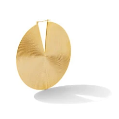 "Zen" Hoop Earrings -Starfire – Body Jewelry 42124 Tawapa Zen Hoop Earrings YG VENDOR PHOTO 1