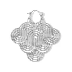 Dream Hoop Earrings -Starfire – Body Jewelry 42128 Tawapa Dream Hoop Earrings Silver VENDOR PHOTO