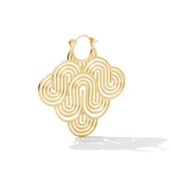 Dream Hoop Earrings -Starfire – Body Jewelry 42128 Tawapa Dream Hoop Earrings YG VENDOR PHOTO 1