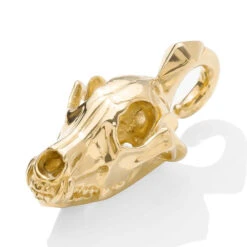 Coyote Skull Weights -Starfire – Body Jewelry 42157 Tawapa Coyote Skull Weights Brass VENDOR PHOTO