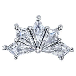 "Spirit" Threaded End In Gold With DIAMONDS