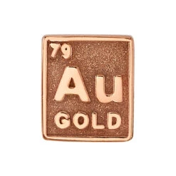 "Element 79" Threaded End In Gold -Starfire – Body Jewelry 42196 BodyVision BVLAElement79ThreadedEndinGoldSingleRoseGoldVENDORPHOTO