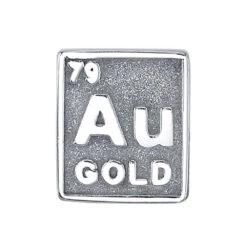 "Element 79" Threaded End In Gold -Starfire – Body Jewelry 42196 BodyVision BVLAElement79ThreadedEndinGoldSingleWhiteGoldVENDORPHOTO