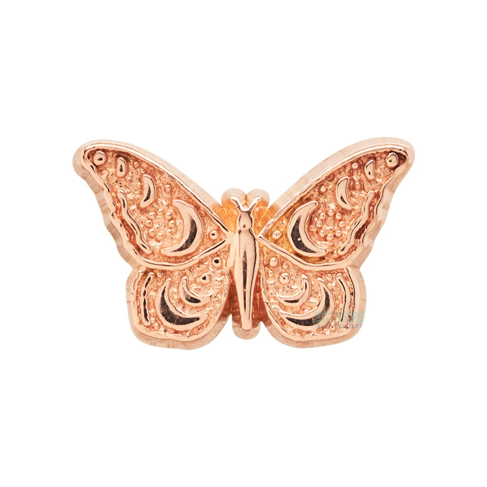 Butterfly Threaded End In Gold - Image 5