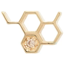 Threadless: Big Honeycomb End In Gold