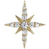 "Lady Katya" Threaded End In Gold With White CZ's -Starfire – Body Jewelry 42256 BodyVision BVLALadyKatyaThreadedEndinGoldwithWhiteCZ sSingleYellowGoldVENDORPHOTO