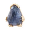 Geometric Cut Threaded End In Gold With Madagascar Sapphire -Starfire – Body Jewelry 42273 GeometricCutThreadedEndinGoldwithMadagascarSapphireSingleYellowGold1