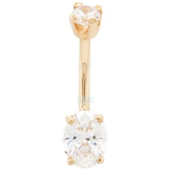 Oval Faceted Gem Navel Curve In Gold -Starfire – Body Jewelry 42275 LeroiOvalFacetedGemNavelCurveinGoldSingleWhiteczYellowGold 0806a40b 0eca 4782 be2b 74bc6930f4fe