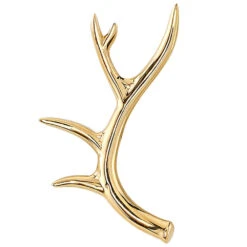 Antler Threaded End In Gold