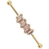 "Madison" Industrial Barbell In Gold With Champagne Sapphires -Starfire – Body Jewelry 42433 BodyVision BVLAMadisonIndustrialBarbellinGoldwithChampagneSapphiresSingleYellowGoldVENDORPHOTO f28f559b 86fa 40cd bd36 5c8e930dc302