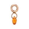 Briolette Charm In Gold With Madeira Citrine
