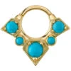 "Shaman Petite" Hinge Ring In Gold With Turquoise -Starfire – Body Jewelry 42668 BodyVision BVLAShamanPetiteHingeRinginGoldwithTurquoiseSingleYellowGoldVENDORPHOTO 7a4037cc abbf 48fd b721 d0c6e1b2c19a