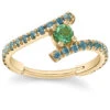 "Finesse Round" Hinge Ring In Gold With Seafoam Tourmaline & Aquamarines -Starfire – Body Jewelry 42694 BodyVision BVLAFinesseRoundHingeRinginGoldwithSeafoamTourmaline AquamarinesSingleYellowGoldVENDORPHOTO e2f9903b c98f 485e af31 e34df35a260a