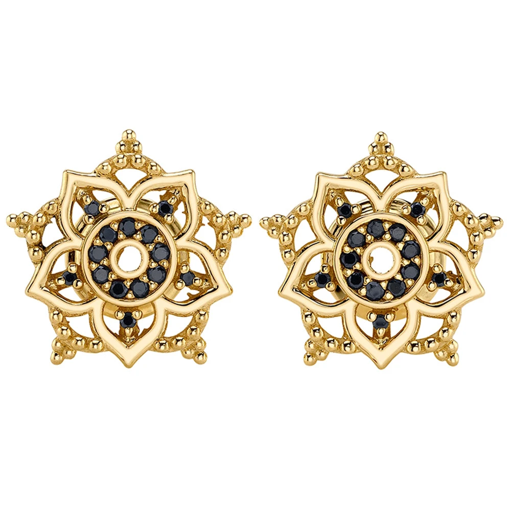 Starfire – Body Jewelry -Starfire – Body Jewelry 42762 BodyVision BVLATrinityEarletsinGoldwithBlackDiamondsSingleYellowGold2VENDORPHOTO 1