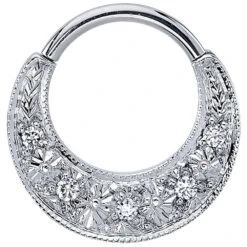 "Jenn" Hinge Ring In Gold With DIAMONDS