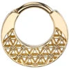 "Flower Of Life" Hinge Ring In Gold -Starfire – Body Jewelry 42803 BodyVision BVLAFlowerofLifeHingeRinginGoldSingleYellowGoldVENDORPHOTO ffd8e934 4098 4c2c 8437 33f65391505f