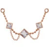 "Zephyr" Chain Attachment In Gold With Faceted Rainbow Moonstones -Starfire – Body Jewelry 42825 BodyVision BVLAZephyrChainAttachmentinGoldwithFacetedRainbowMoonstonessingleRosegoldVENDORPHOTO ebe01ee0 ee38 4d82 bf1b a72152add9cb