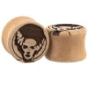 Bride Of Frankenstein Wood Plugs -Starfire – Body Jewelry 42987 OmericaOrganicBrideofFrankensteinWoodPlugsSingleVENDORPHOTO