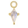 "Jace" Charm In Gold With Gemstone -Starfire – Body Jewelry 42989 ModernMood Jace CharminGoldwithGemstoneMoonstoneSingleYG1VENDORPHOTO