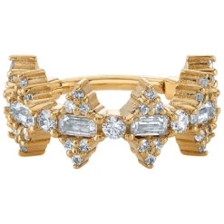 "Little Star" Hinge Ring In Gold With DIAMONDS