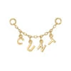 Letter Chain Attachment In Gold -Starfire – Body Jewelry 43022 ModernMoodLetterSingleChainAttachmentinGoldCUNTYG1VENDORPHOTO