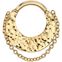 "Sea" Hinge Ring In Gold