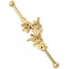 Cherry Blossom Branch Industrial Barbell In Gold With Yellow Sapphire & Diamond -Starfire – Body Jewelry 43056 BodyVision BLVACherryBlossomBranchIndustrialBarbellinGoldwithYellowSapphire WhiteDiamondSingleYellowGoldVENDORPHOTO 1b84ab53 6184 4a94 9ee8 2da23bb9b245