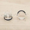 Single-Flared Starfish Glass Plugs - Clear (5/8") -Starfire – Body Jewelry 49999 IndustrialStrength I.S.Single FlaredStarfishGlassPlugs Clear5.8gaSingle1