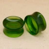 Double-Flared Concave Stone Plugs - Green (7/8") -Starfire – Body Jewelry 49999 TawapaDouble FlaredConcaveStonePlugs Green7.8gaSingle1