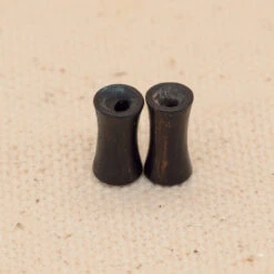 Double-Flared Ebony Wood Eyelets - (6 Ga.)