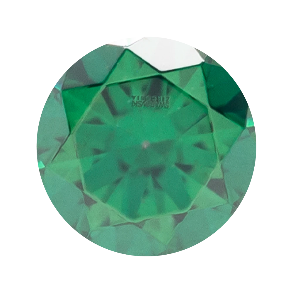 Super Gemmed BIG BLING Plugs ( Eyelets ) With Brilliant-Cut Gems - Green 6 Super Gemmed BIG BLING Plugs ( Eyelets ) With Brilliant-Cut Gems - Green - Image 4