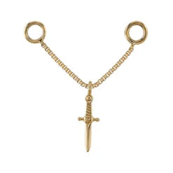 "Dagger" Chain Attachment In Gold