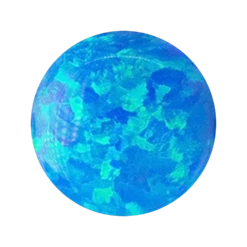 'Tres Jolie' Round Opal Navel Curve -Starfire – Body Jewelry LeroiRoundOpalOP5 BlueOpalSwatch